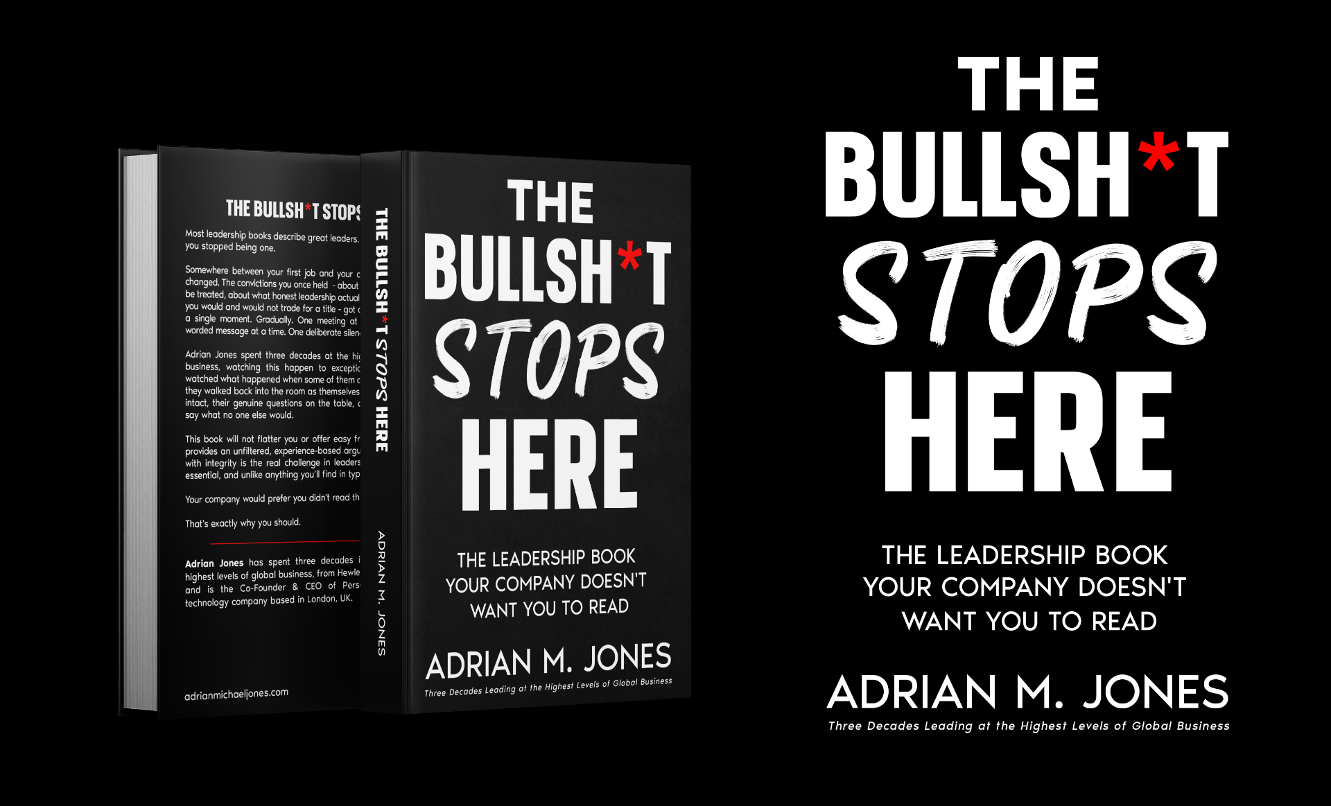 Cover of The Bullsh*t Stops Here by Adrian M. Jones